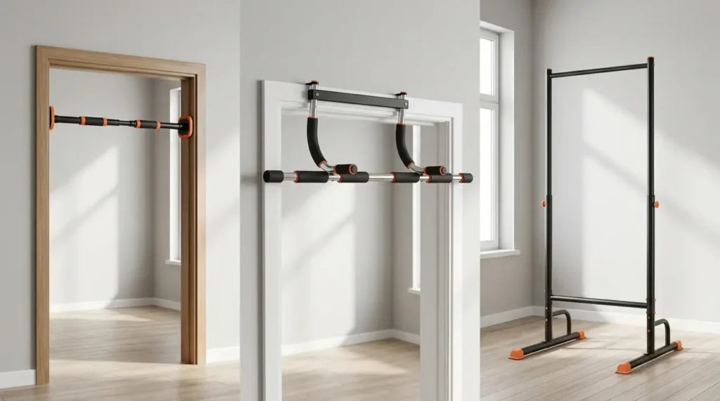 Welke opties zijn er voor pull-up bars zonder schroeven