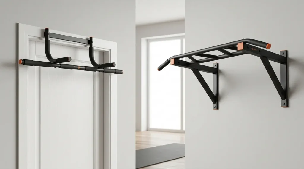 deur pull-up bar vs muur pull-up bar
